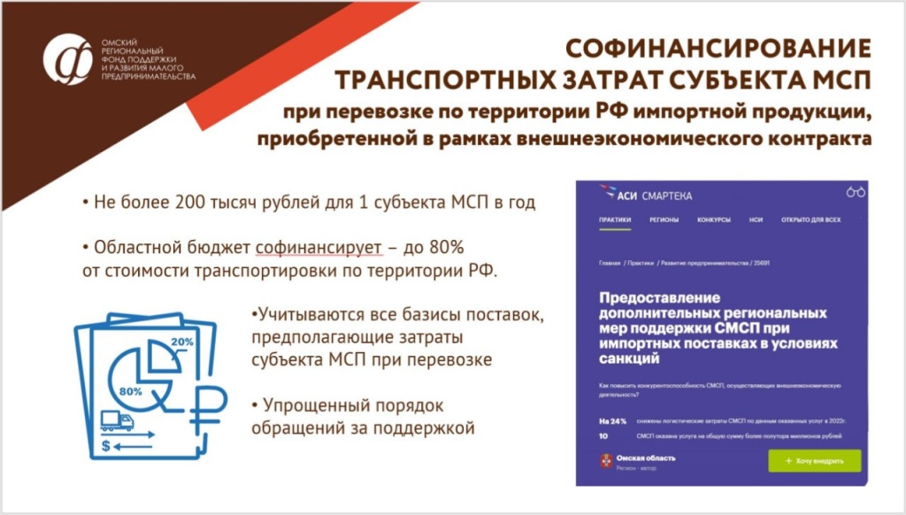 Схема софинансирования затрат на доставку от Центра ВЭД