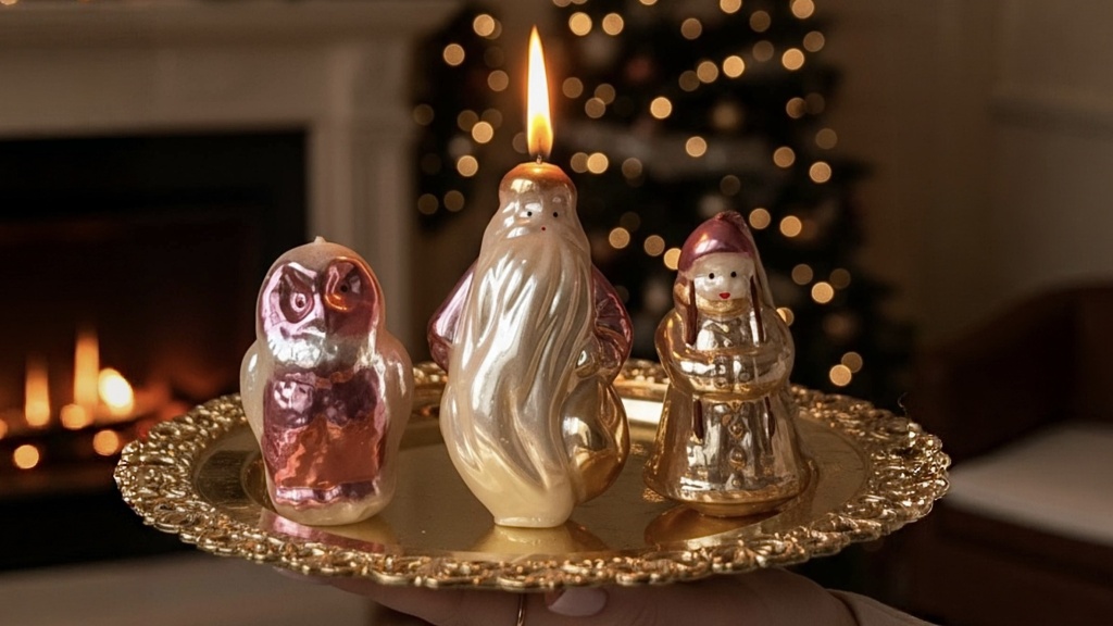 Самозанятая из Омской области создает свечи — точные копии советских ёлочных игрушек